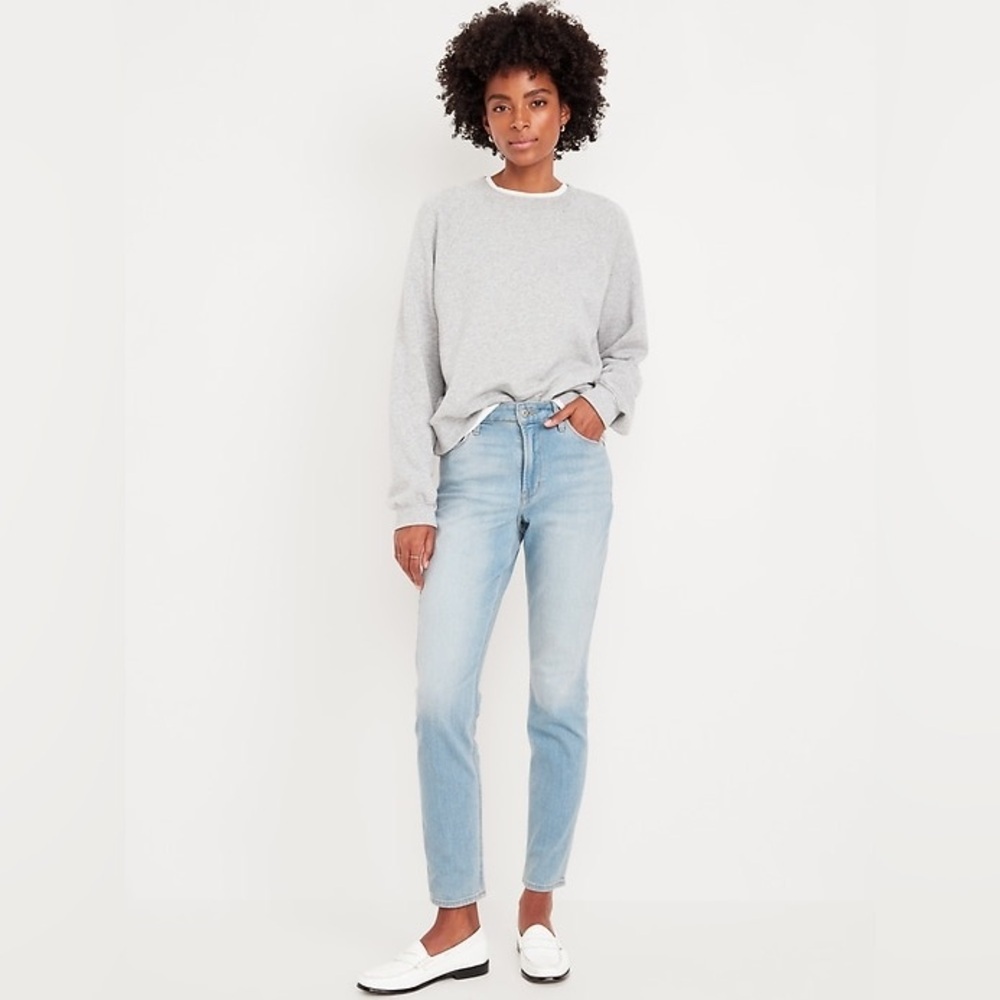🆕 Old Navy High-Waisted Wow Straight Ankle Jeans Size 16